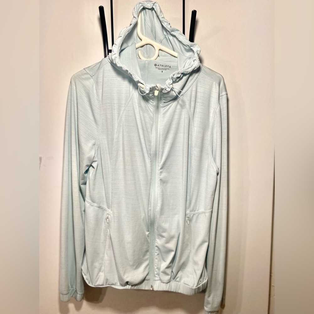 Athleta UPF 50+ full zip hoodie jacket size small - Picture 10 of 13